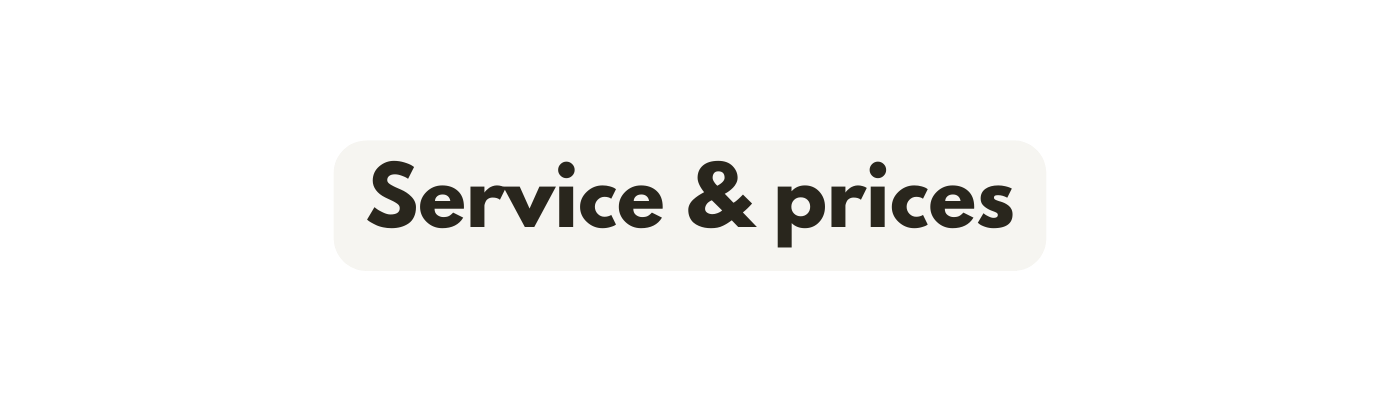 Service prices